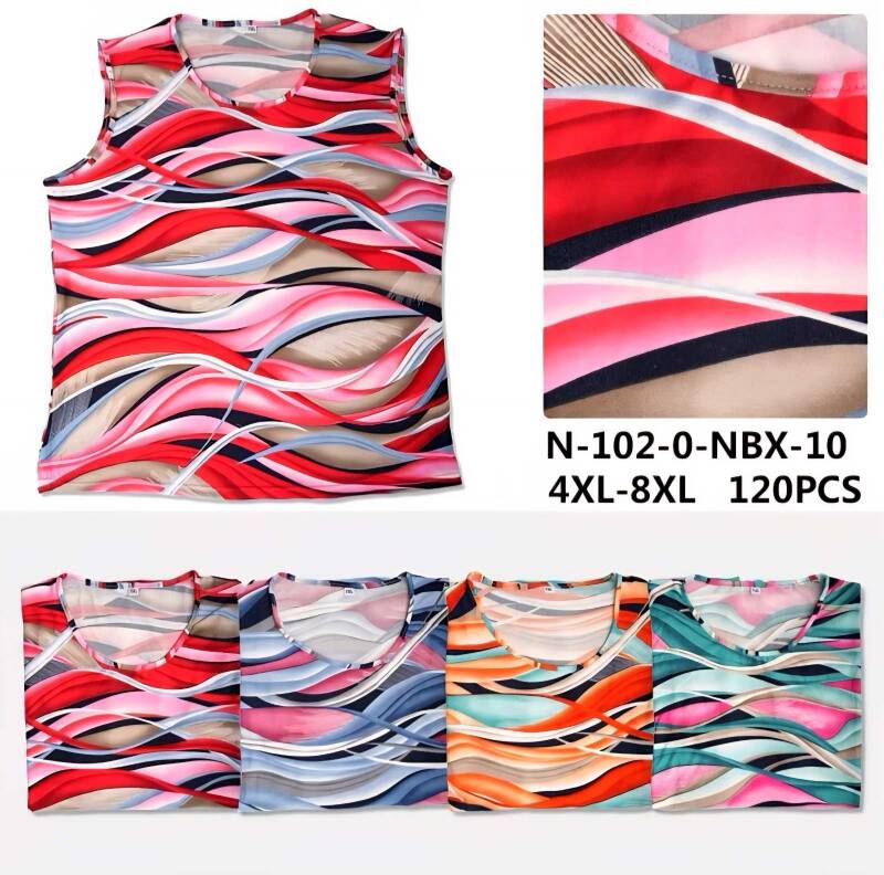 Bluzki damskie Roz 4XL-8XL, Mix Kolor Paczka 12 szt